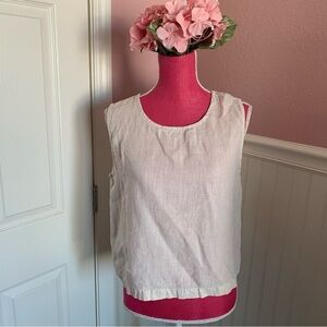 Linen Tank size M by Via Vai by Pollero